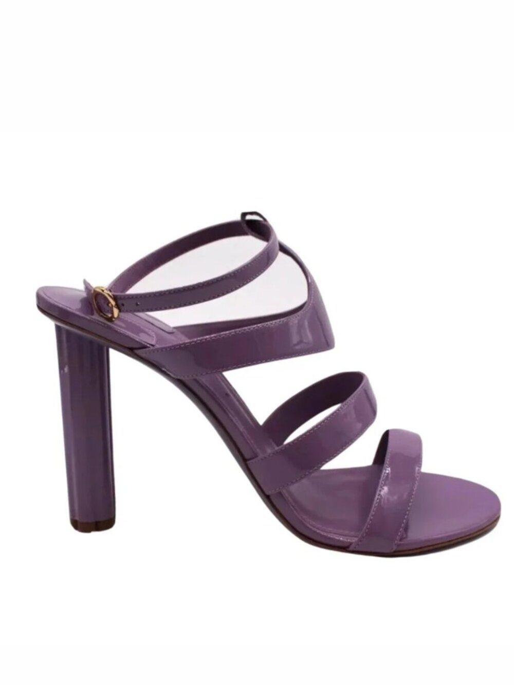 Salvatore Ferragamo Womens Shoes Sandals Trevi Lilac Strappy Heels Pumps Sz 10 B